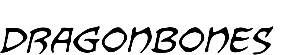 Dragonbones BB Italic Yazı tipi ücretsiz indir